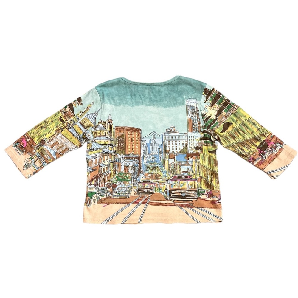 Half Moon Bay Y2K San Francisco Bling Top Shirt XL - Picture 2 of 9